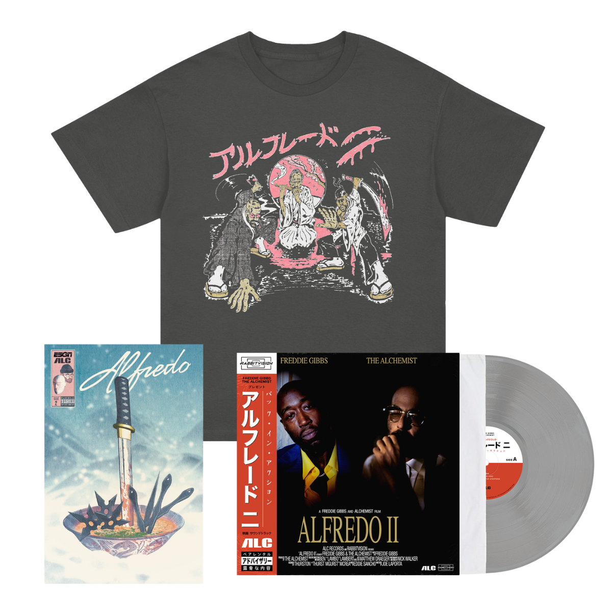 Alfredo II Tee + Laser Disk Vinyl Bundle – Alfredo's Tokyo Alfredo II Tee + Laser Disk Vinyl Bundle – Alfredo's Tokyo