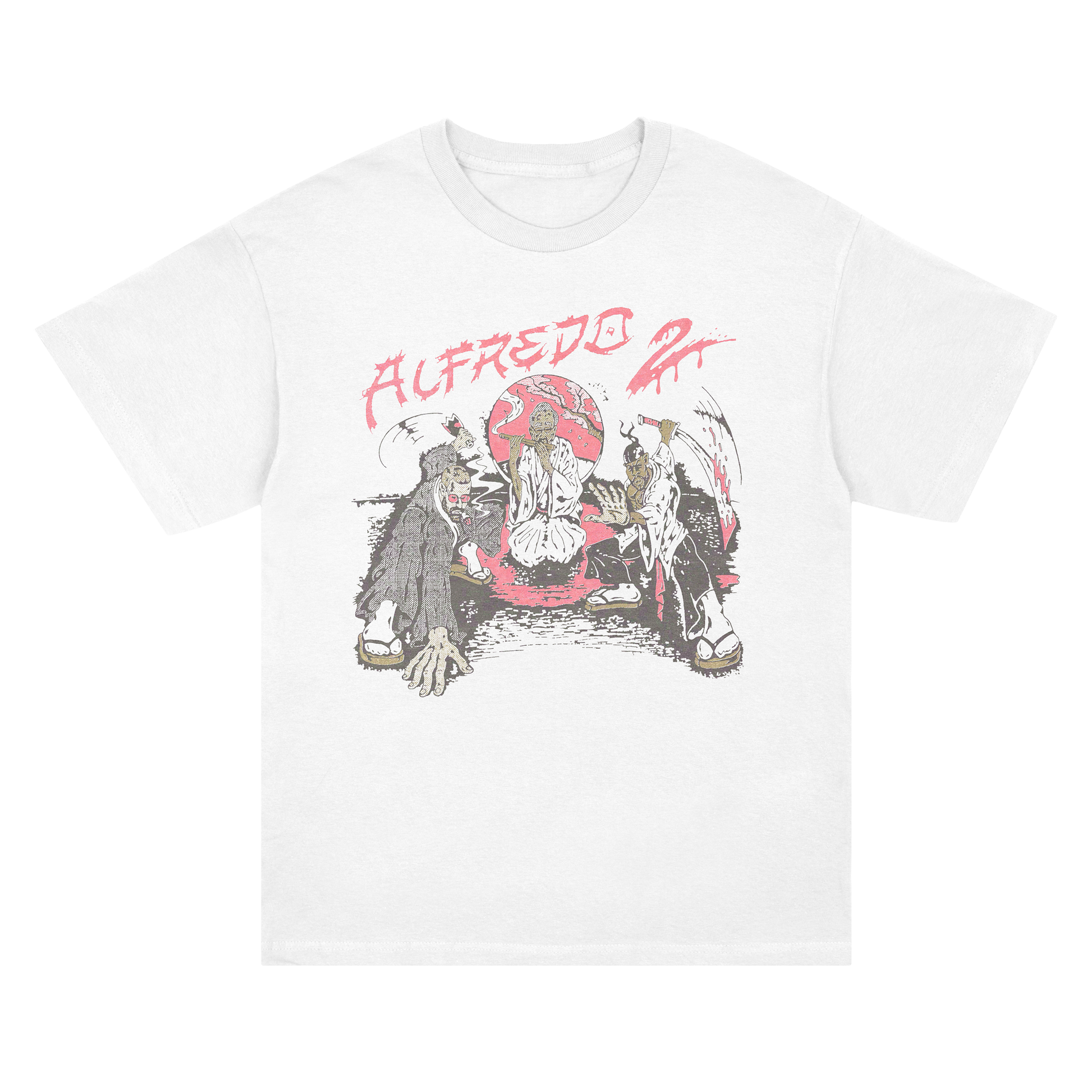 Alfredo II Antonio Cartoon Tee - White