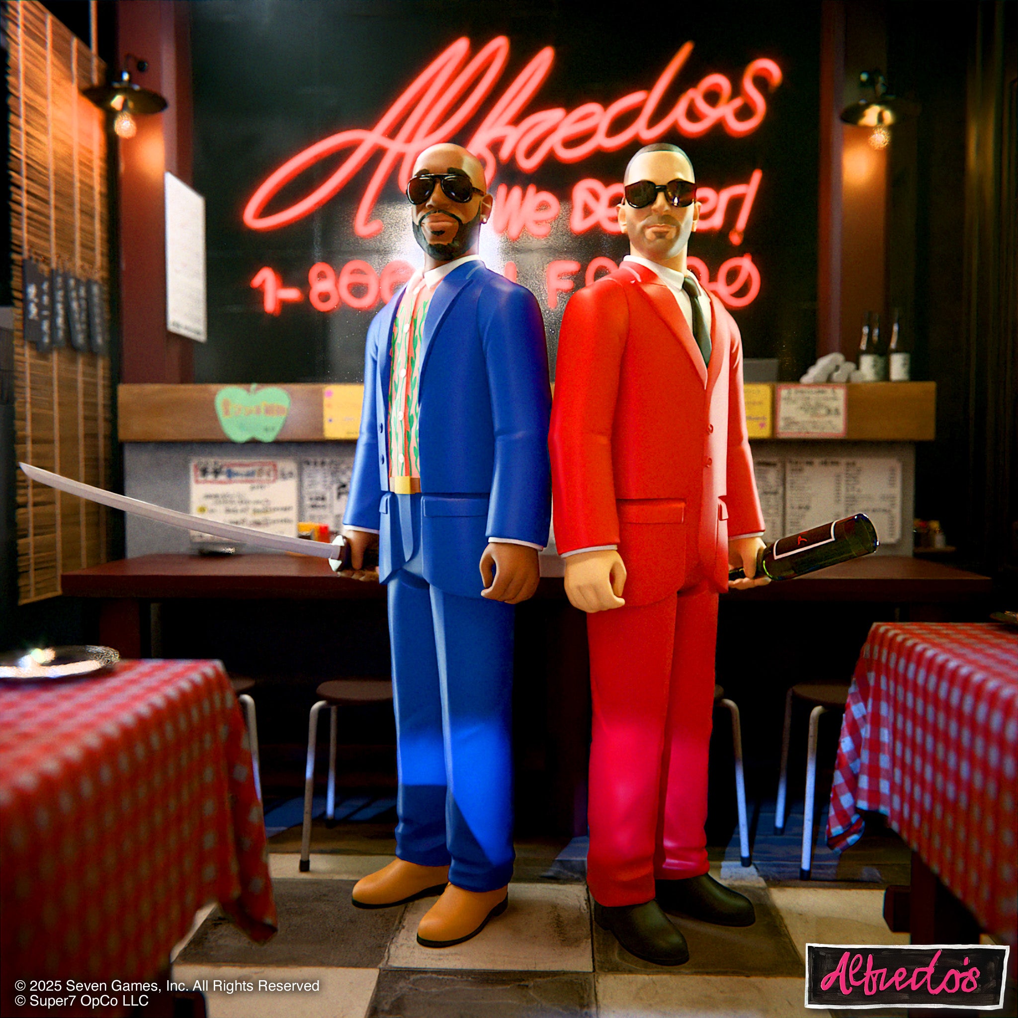 【公式サイト購入・正規品】Alfredo アクションフィギュア FIGURE Alfredo 2 x Super 7 Action Figure Toy - 2 Pack – Alfredo's Tokyo